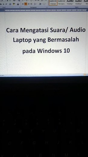 Cara mengatasi audio laptop yang bermasalah pada Windows 10 #tutorial #samasamabelajar #berbagiilmu