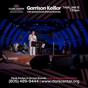 🎙 Step into an evening of stories, song, and laughter with Garrison Keillor. On THU, JAN 15; 7:30 pm at the Clark Center, Garrison returns to his roots — the storyteller’s voice, the gentle humor, and the unmistakable “let me tell you a story” warmth that made Saturday nights on the radio unforgettable. Joined by pianist Richard Dworsky, this intimate Forbes Hall performance feels like settling into a favorite chair while an old friend talks about life, love, and the ways we all get through it.