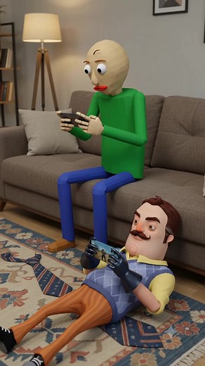 Baldi vs Hello Neighbor: Funny Moments & Memes