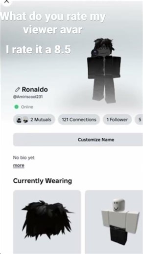 What do you rate my viewer avatar #roblox