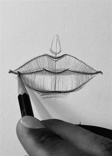 Tutorial de Desenho para Iniciantes: Passo a Passo de Como Desenhar uma Boca #draw #drawing #art