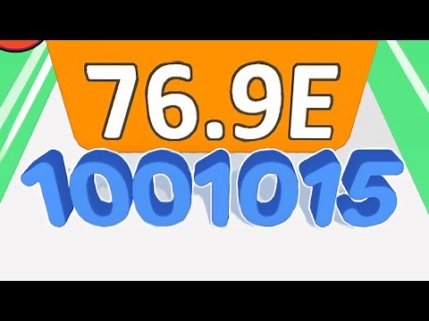 NUMBER MASTER / NUMBER MERGE RUN / 3D — 1 MILLION vs 76.9E High Score (Max Level)