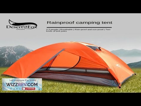 Desert Fox Outdoor Tent Double Double-decker Camping Rain and Sun Protection Multi-person Review