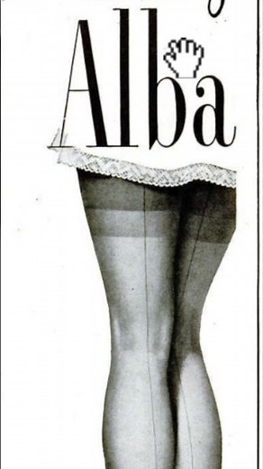 Alba Nylons – Vintage 1950 Magazine Advertisement (Classic Stockings Ad)