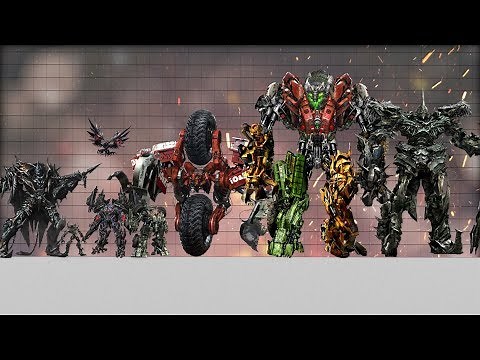 Transformers Size Comparison (in film series)
