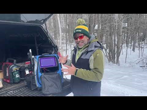 The NEW Explorer Series system by Lowrance to hold your Active Target sonar for ICE FISHING 🧊🐟🎣