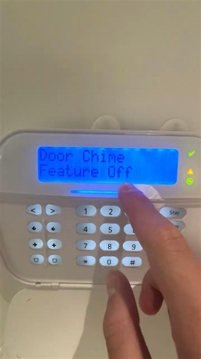 How to turn off the chime on the DSC HS2LCDRF Keypad #alarm #securitysystems #shorts