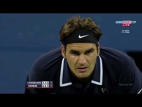 Roger Federer vs Robin Soderling | US Open 2010 QF Highlights