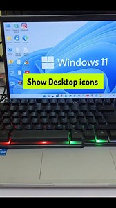 How to show and hide desktop icons in Windows 11 #windows #computer #laptop #pc #technology #shortvideo | Anil Kumar Gautam