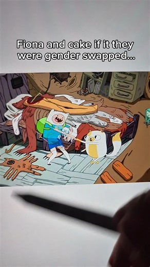 Fiona and Cake if they were gender swapped #adventuretime #fionaandcake