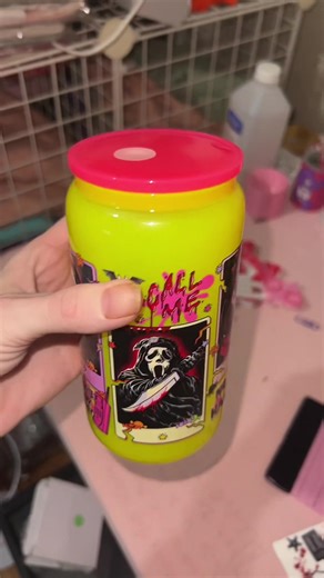 3 more Horror mystery box’s going out! I just had to show off this cup mainly! Omg I love it! Also excuse my office mess I been busy! 🥰 #smallbusiness #valentinesday #horror #mysterybox #ghostface