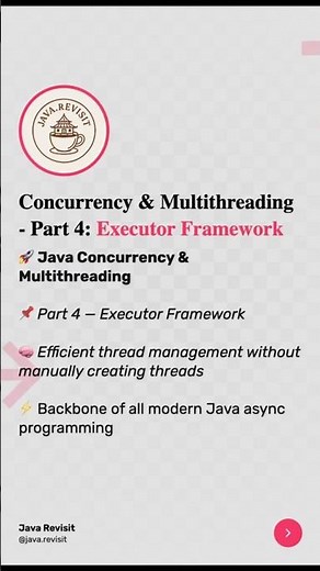 Java Concurrency Part 4 — Executor Framework in 40 seconds! ⚡🔥