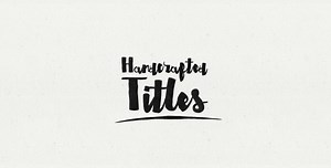 Hand Crafted - Animated Typeface