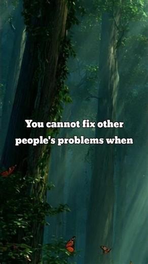 You cannot fix other people’s problems when your own life is not in order 🌱#life #lifeeasy