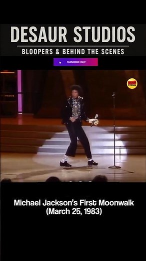 Michael Jackson’s 1st ever Moon Walk 🕺