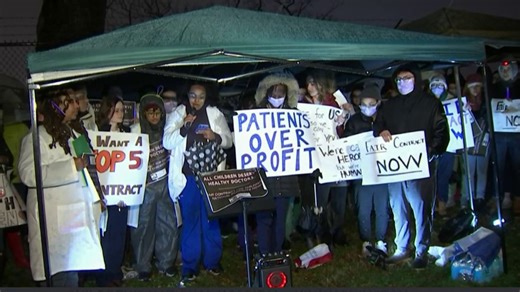 Resident Physicians From DC Hospitals Gather to Protest Working Conditions