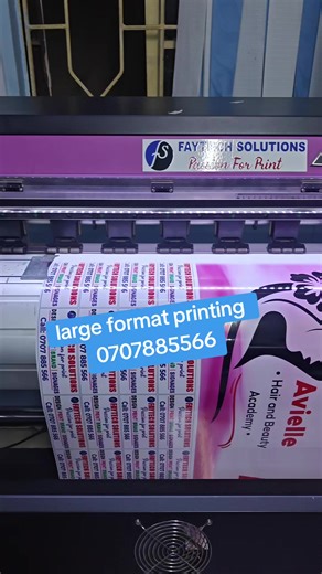 large format printing services at Faytech solutions. Call 0707 885 566. #faytechsolutions #giveaways #printing #fyp #Largeprinting