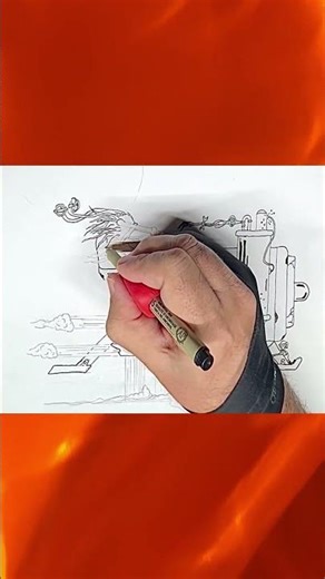 Alien rider part three #shorts #drawing #art