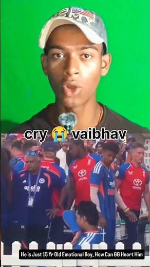 vaibhav sooryavanshi crying 😭#indvseng#vaibhavsuryavanshi#vaibhav#crying#cricketshorts#indiancricket