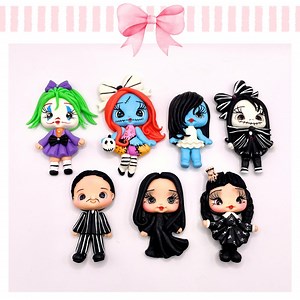 Halloween Characters Clay Figurine - Sally, Handmade Clay, Bow Center, Crafting Supplies, DIY Projects, Halloween Decorations - Etsy