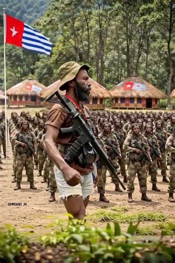 Tentara bangsa west Papua.