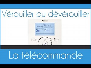 Lock or unlock the Daikin BRC1E52A7 remote control