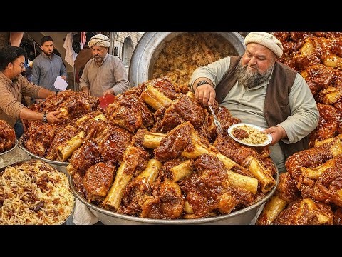 AMAZING GIANT UZBEK PULAO | Cooking 100+ KG Meat | Afghanistan Street Food