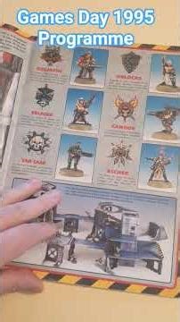 Games Day 95 Programme #warhammer40k #warhammer #gamesworkshop #modelmaking #1990s #gaming