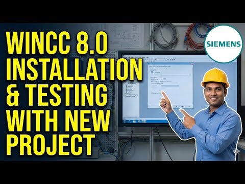 Installation WinCC 8.0 & Testing with New Project. #siemens #wincc #plc #scada #industrialautomation