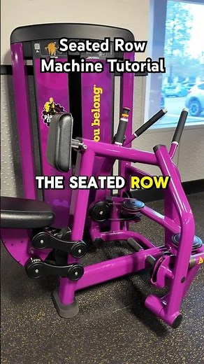 SEATED ROW MACHINE 💪🏼 // Pull and your back with this exercise. #backworkout #planetfitness