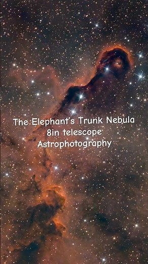 The Elephant’s Trunk Nebula 8in Newtonian telescope #telescope #astronomy #space #nasa #universe