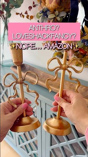 These Bow Candleholders Look Like Anthro… But They’re Amazon!