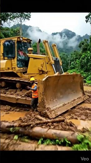 Bulldozer vs Deep Mud | Extreme Jungle Road Construction Power