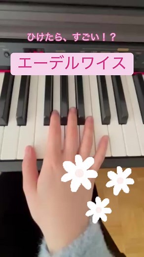 エーデルワイスをピアノで弾こう！初心者向け