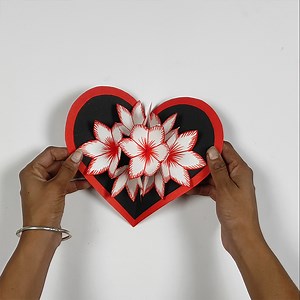 6.8K views · 193 reactions | diy flower pop up card for valentine's day | My Arts & Crafts | Facebook