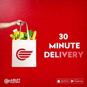 Use 'WelcomeKHI' to get Rs100 off on your first order 😮 | Airlift Express