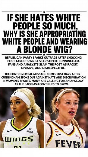 🔥 SOPHIE CUNNINGHAM DRAMA EXPLODES! Republican Party Post Goes VIRAL!#Sophie #wnba2026 #WNBAnews