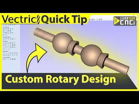 How to make 3d rotary objects(even in VCarve)