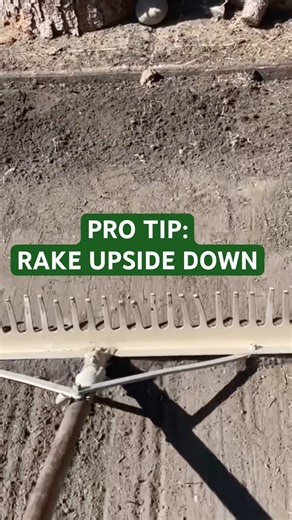 Rake Upside Down? #landscaping