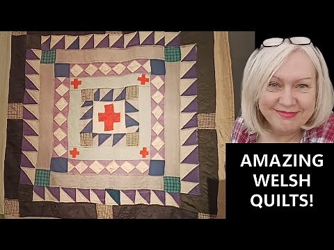Gorgeous old Welsh quilts at the museum in Lampeter, with museum book haul too!