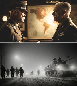 When Patton Drove His Tired Third Army to Bastogne First, Eisenhower’s Words Cut Through the Smoke, the Pride, and the Fury and Sparked the Most Tense Argument of Their War Snow blew like ground glass across the parade field of the Luxembourg village, stinging faces and finding every loose button and seam. The sky hung low and gray, pressing down on the worn stone buildings and the crowd of American officers huddled inside the commandeered schoolhouse that now served as Eisenhower’s forward head