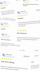 🍫We loved seeing your reviews to our Cookies ‘N Cream Puff! We told you some things are better in pairs 😋 | BUILT