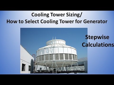 Cooling Tower sizing-How to calculate size of cooling tower