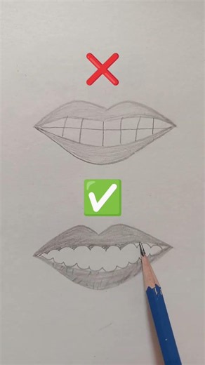 How To Draw Teeth 🦷| Easy 3D Drawing Tutorial #shorts #art #drawing