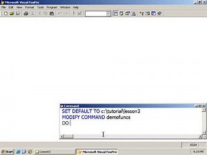 Learn Visual FoxPro @ garfieldhudson.com - User defined Functions and Procedures (Lesson 15 of 30)