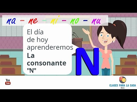 Letra N - CONSONANTES para niños en ESPAÑOL 📚 - Las primeras Letras para educadores y padres