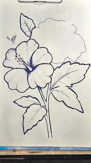 رسم ورده بطريقة سهلة للمبتدئين