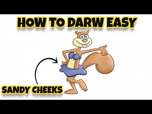 How to Draw Sandy Cheeks from Spongebob Squarepants | Mady Arts