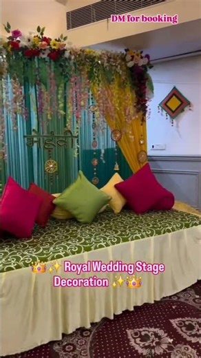 👑✨ Royal Wedding Stage Decoration ✨👑
