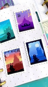 Rapunzel Flynn Rider Postage Stamp Sticker/ Vintage Retro Disney Couple Tangled Princess Water Bottle Cellphone Decals Stationery - Etsy